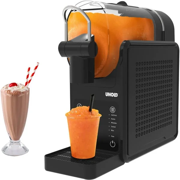 Unold Slush-Eismaschine Stella (schwarz, für 2.000ml Slushies oder Milchshakes, 190 Watt)