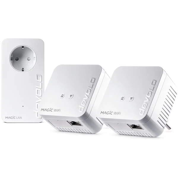 devolo Magic 1 WiFi 2-1-3 Multikit mini, Powerline + WLAN (3 Adapter)