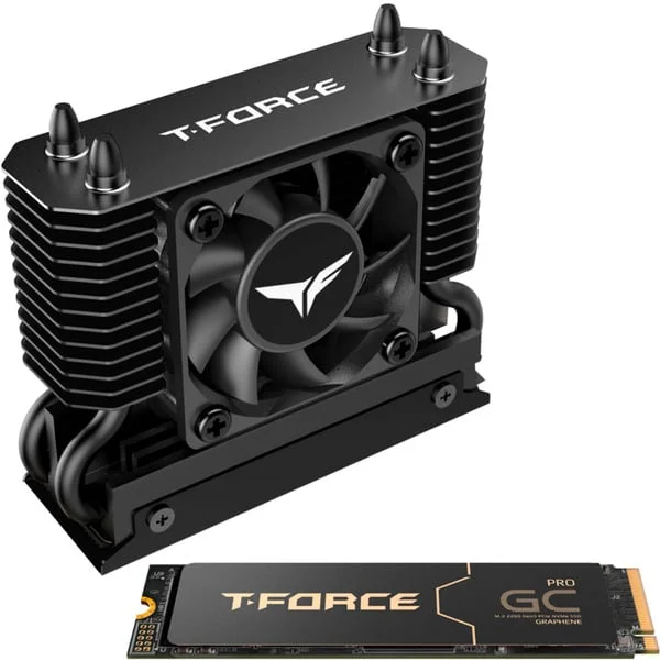 Team Group T-Force GC PRO 4 TB, SSD (schwarz, PCIe 5.0 x4 | M.2 2280 | T-FORCE DARK AirFlow-Kühlkörper)