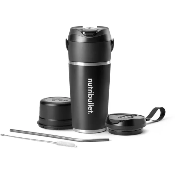 nutribullet Standmixer Flip NBP016B (schwarz/edelstahl, akkubetrieben, 0,6 Liter, B-Ware)