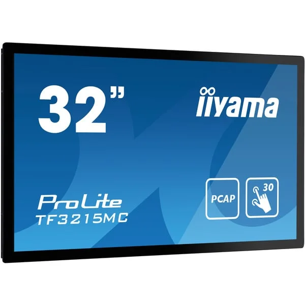 iiyama ProLite TF3215MC-B2, LED-Monitor (80 cm (31.5 Zoll), schwarz, FullHD, Touchscreen, HDMI, DP, VGA)