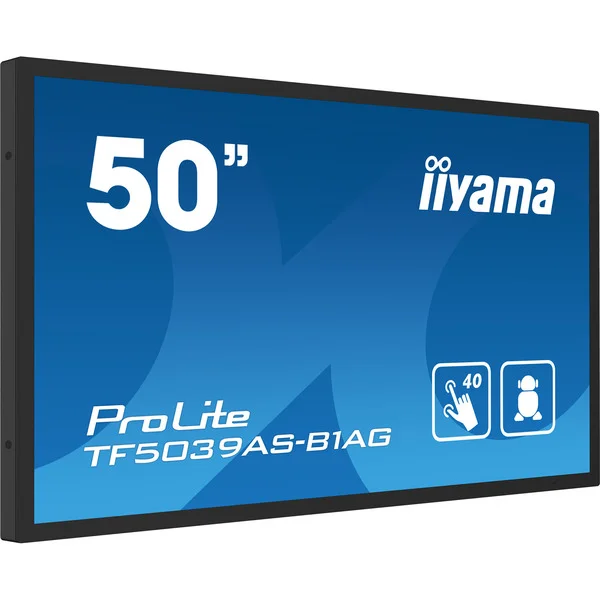 iiyama ProLite TF5039AS-B1AG, Public Display (schwarz (matt), UltraHD/4K, VA, Touchscreen)