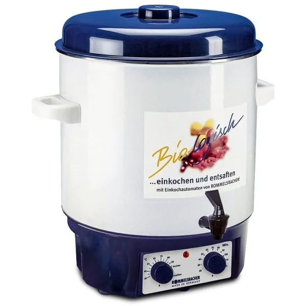 Rommelsbacher Glühwein- und Einkochautomat KA 1804 (weiß/blau, 1.800 Watt, 27 Liter)