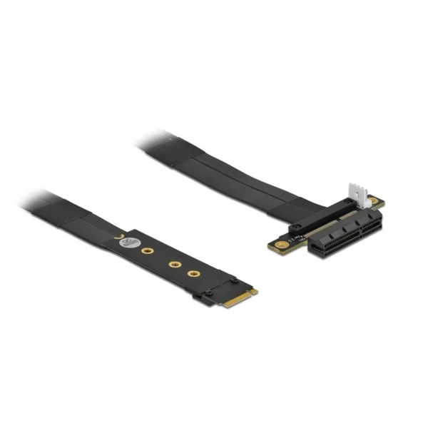 DeLOCK M.2 Key M > PCIe x4 NVMe Adapterkabel (schwarz, 20cm)
