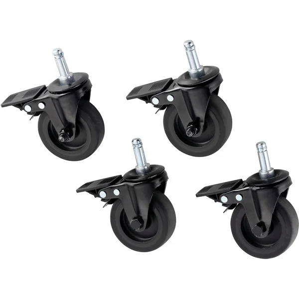 RÖSLE Premium Rollen VIDERO/ALLFLAME (schwarz, 4er Set)