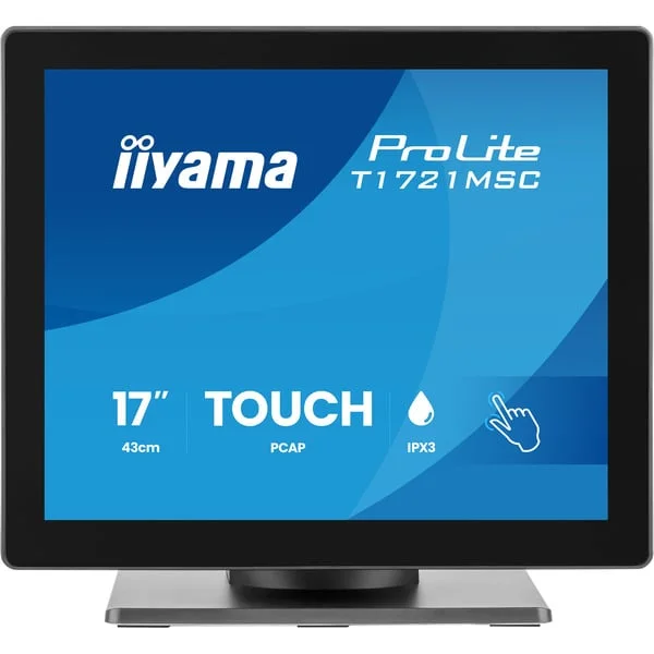 iiyama ProLite T1721MSC-B3, LED-Monitor (43 cm (17 Zoll), schwarz (matt), SXGA, TN, Touchscreen)