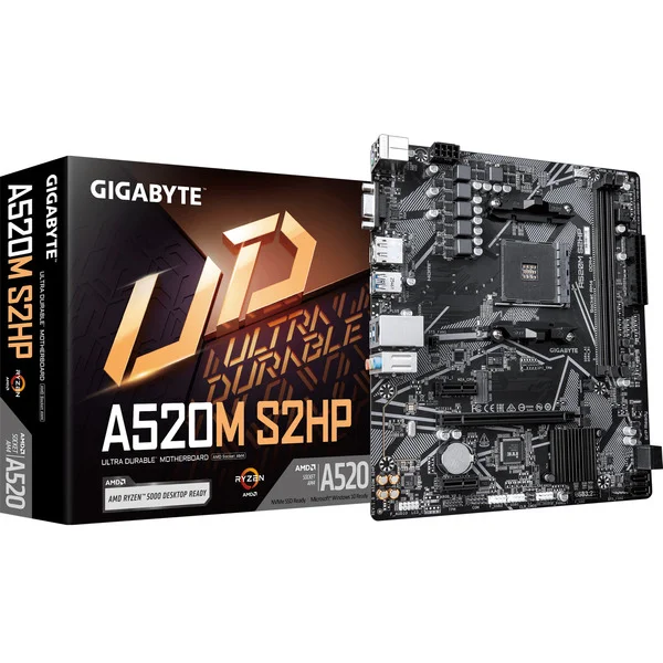 GIGABYTE A520M S2HP, Mainboard (schwarz/grau)