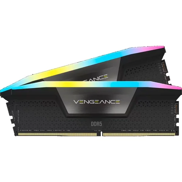 Corsair DIMM 64 GB DDR5-6600 (2x 32 GB) Dual-Kit, Arbeitsspeicher (schwarz, CMH64GX5M2B6600C32, Vengeance RGB, INTEL XMP)