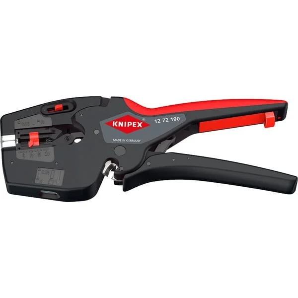 KNIPEX NexStrip Elektriker-Multiwerkzeug, Abisolier-Zange (schwarz/rot)