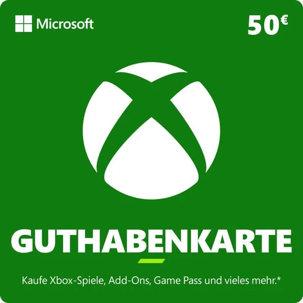 Microsoft Xbox Guthabenkarte 50 €, Gamecard