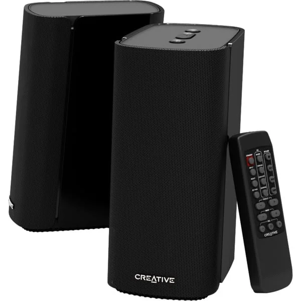 Creative T100, PC-Lautsprecher (schwarz, Bluetooth, Optisch, Klinke, USB, B-Ware)