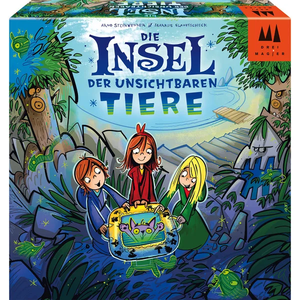 Schmidt Spiele Drei Magier: Die Insel der unsichtbaren Tiere, Brettspiel