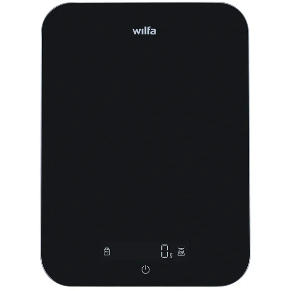 Wilfa MAX Küchenwaage KS2B-10 (schwarz, bis 10 kg, Timer, USB-C)