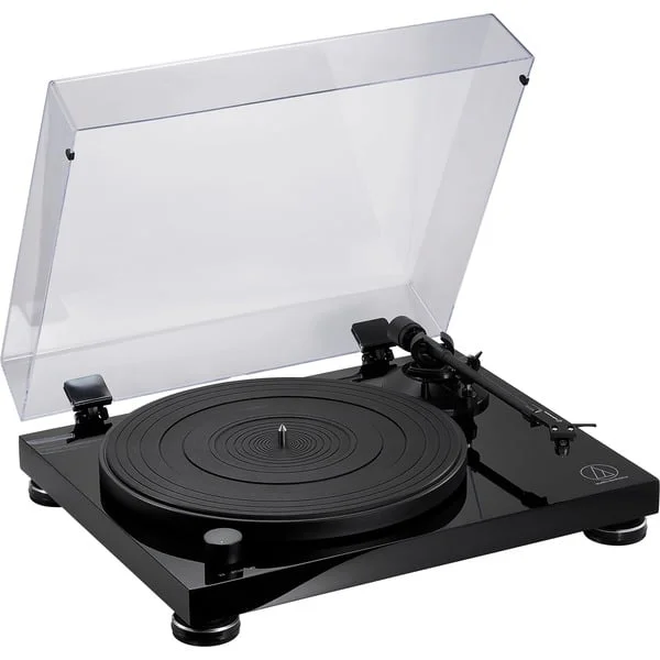 Audio-Technica AT-LPW50PB, Plattenspieler (schwarz (glänzend), Phono-Vorverstärker)