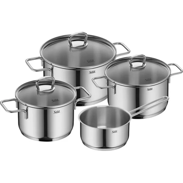 Silit Alicante Topf-Set, 4-teilig (edelstahl)