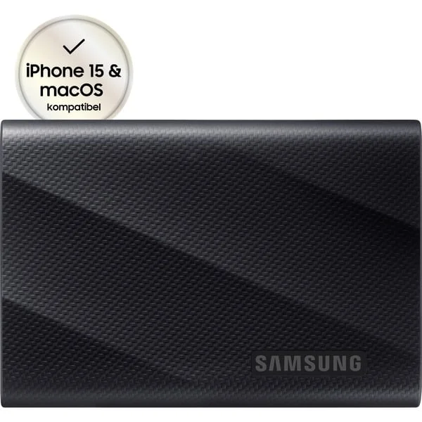 Samsung Portable SSD T9 4 TB, Externe SSD (schwarz, USB 3.2 Gen 2x2 (20Gbps))