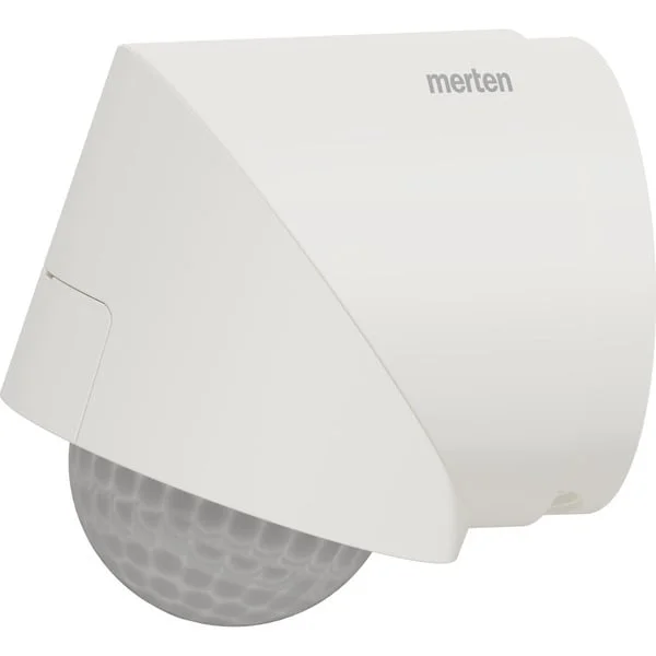 Merten Bewegungsmelder ARGUS 220-360 Präsenzmelder Aufputz mit passivem Infrarotsensor (weiß (matt), Retail)