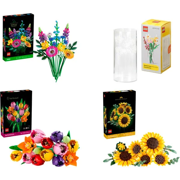 LEGO Botanicals Sommerblumenstrauß Bundle (mit Vase), Konstruktionsspielzeug