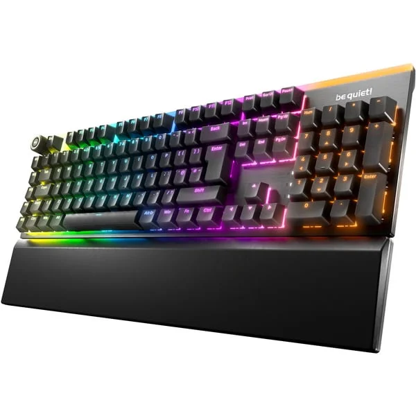 be quiet! Light Mount Silent Tactile, Gaming-Tastatur (schwarz, UK-Layout, be quiet! Silent Tactile, B-Ware)