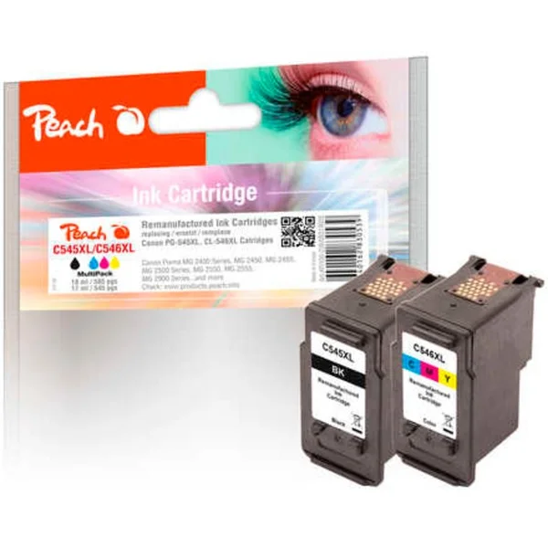 Peach Tinte Spar Pack PI100-226 (kompatibel zu Canon PG545XL, CL546XL)