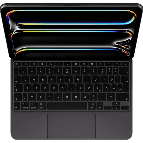 Apple Magic Keyboard für 11" iPad Pro (M4), Tastatur (schwarz, DE-Layout, Scherenmechanik, B-Ware)