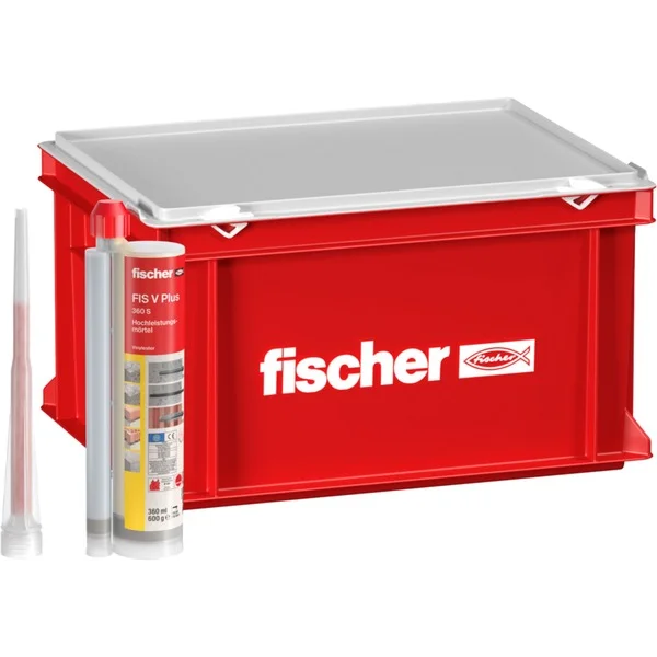 fischer Hochleistungsmörtel FIS V Plus 360 S (grau, 360ml, 20 Kartuschen im Koffer)
