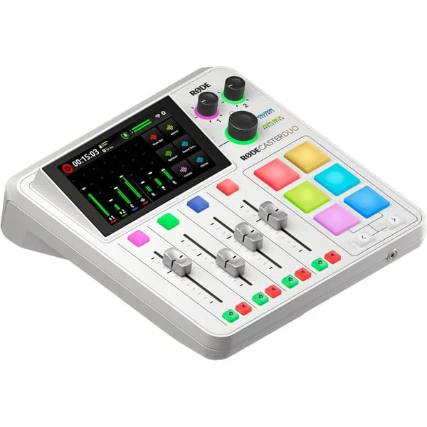 Rode Microphones RØDECaster Duo , Mischpult (weiß, WLAN, Bluetooth, USB-C, B-Ware)