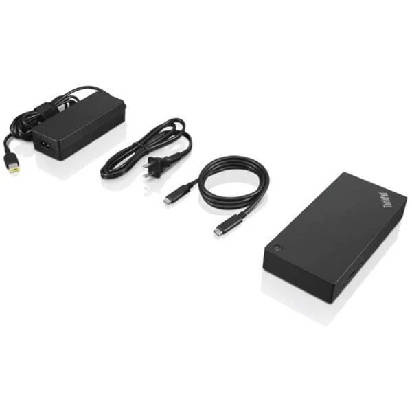 Lenovo ThinkPad USB-C Dockingstation Generalüberholt (schwarz, HDMI, DisplayPort, USB)