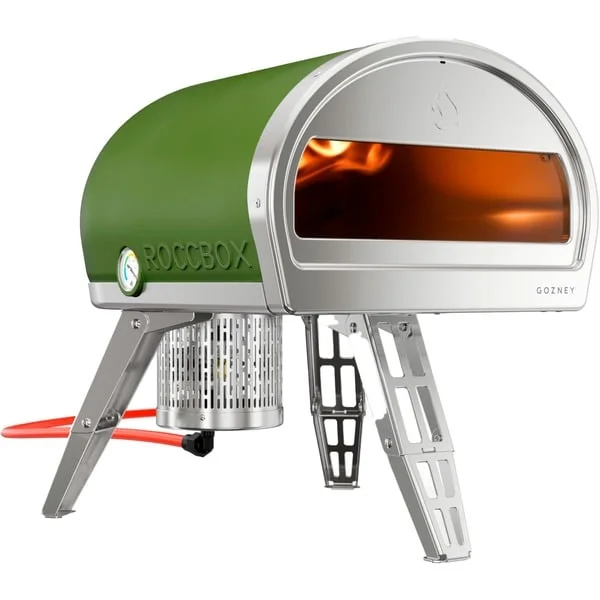 Gozney Pizzaofen Roccbox Olive (olivgrün/silber, für Pizzen bis ca. Ø 30cm, B-Ware)