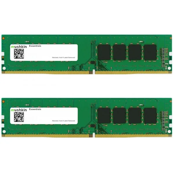 Mushkin DIMM 32 GB DDR4-2933 (2x 16 GB) Dual-Kit, Arbeitsspeicher (MES4U293MF16GX2, Essentials)