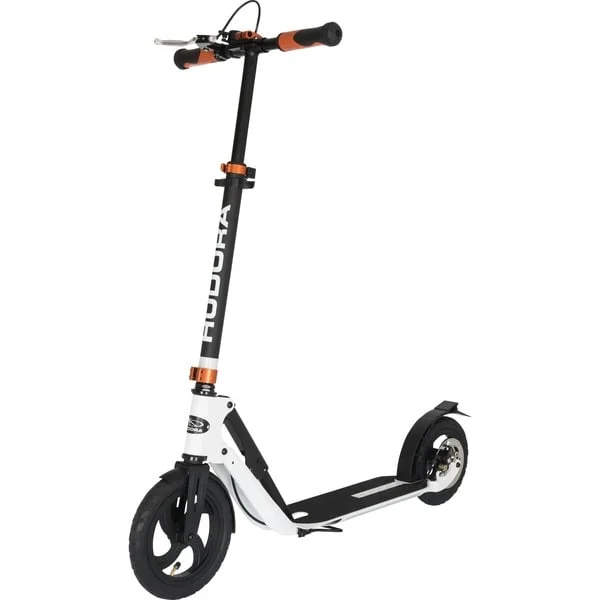 HUDORA BigWheel Air 230 Dual Brake, Scooter (schwarz/weiß)