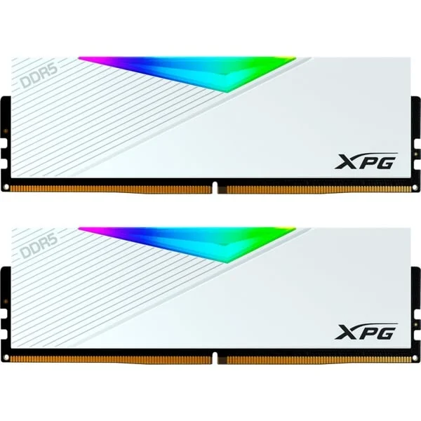 ADATA DIMM 64 GB DDR5-6400 (2x 32 GB) Dual-Kit, Arbeitsspeicher (weiß, AX5U6400C3232G-DCLARWH, Lancer RGB, INTEL XMP)