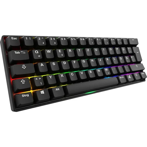 Sharkoon SKILLER SGK50 S4 Gen2 PBT, Gaming-Tastatur (schwarz, DE-Layout, Gateron G Pro 3.0 Yellow, B-Ware)