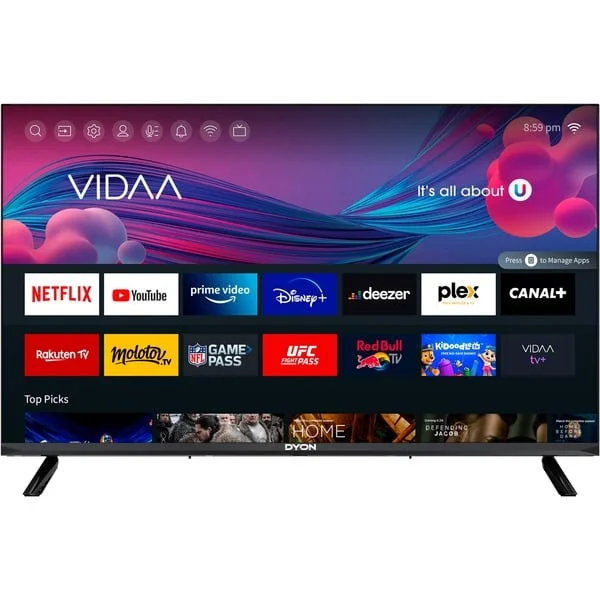 DYON SMART 32 VX, LED-Fernseher (80 cm (32 Zoll), schwarz, WXGA, WLAN, SmartTV, B-Ware)