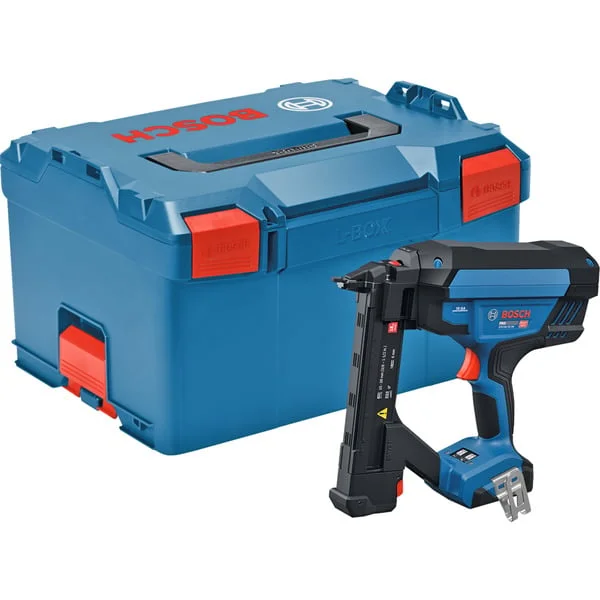 Bosch Professional Akku-Holztacker GTH 18V-38 2M Professional solo, 18Volt, Elektrotacker (blau/schwarz, ohne Akku und Ladegerät, in L-BOXX)