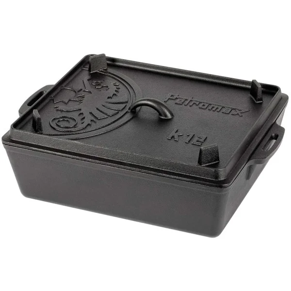 Petromax Kastenform mit Deckel k12, Topf (schwarz)