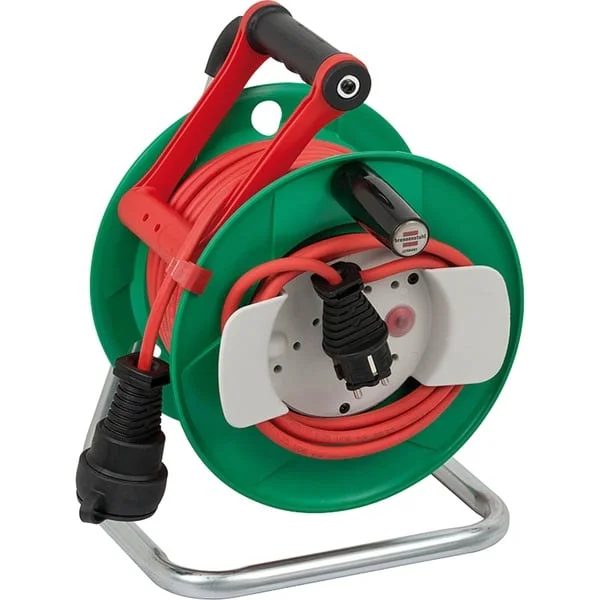 Brennenstuhl Garant G IP44 Garten-Kabeltrommel, 1 Anschluss (grün/rot, 23 + 2 Meter, B-Ware)