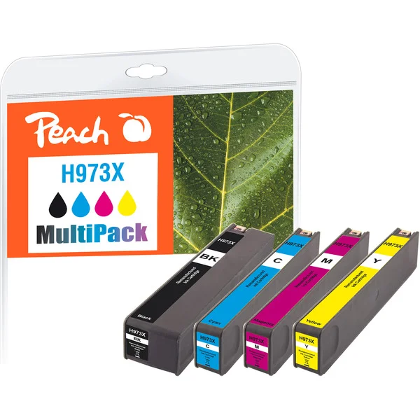 Peach Tinte Spar Pack PI300-941 (kompatibel mit HP 973X, keine Tintenstandsanzeige.)
