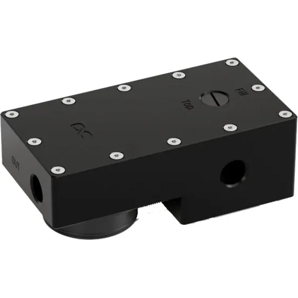 Alphacool ES Reservoir DDCzero 1U , Ausgleichsbehälter (schwarz, mit Pumpe)