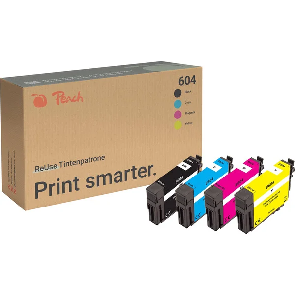 Peach Tinte Spar Pack PI200-982 (kompatibel mit Epson 604XL)
