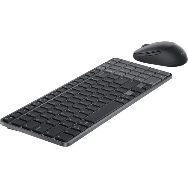 Dell Pro 7 wiederaufladbare kompakte Tastatur und Maus (KM746), Desktop-Set (graphit, DE-Layout, Scherenmechanik)
