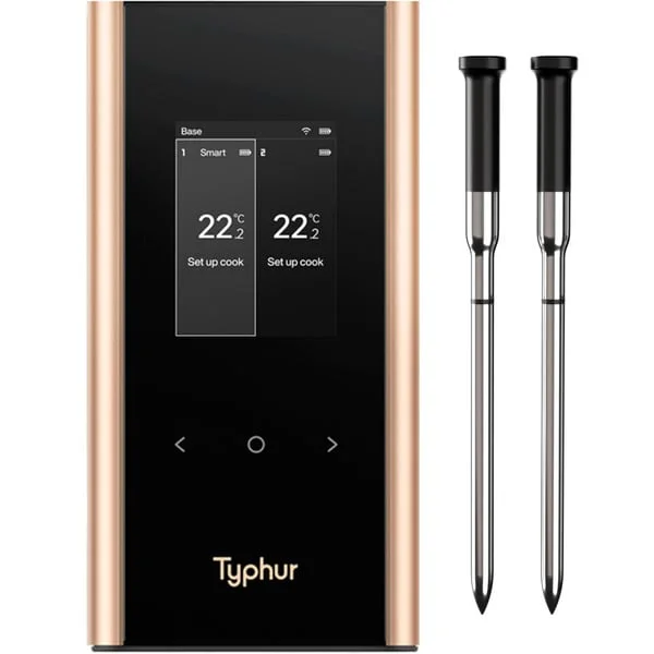 Typhur Sync Gold Dual Geschenkset inkl. Aufbewahrungstasche, Thermometer (schwarz, inkl. 2 Sonden, B-Ware)