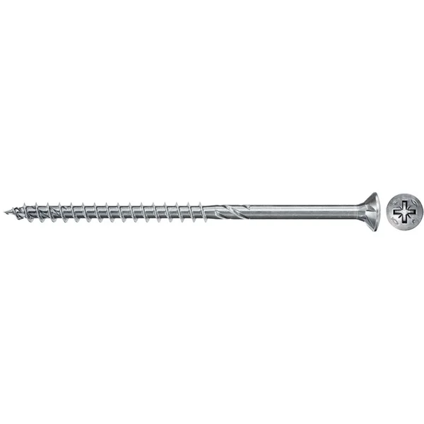 fischer Spanplattenschraube Power-Fast II 6,0x300 Senkkopf (50 Stück, Teilgewinde, verzinkt)