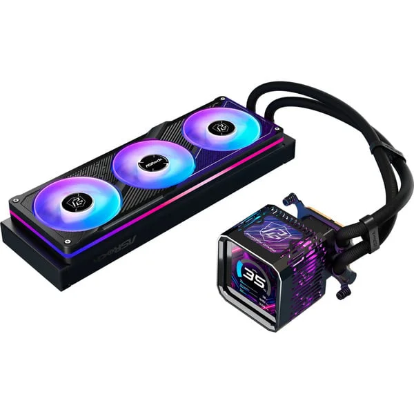 ASRock Phantom Gaming 360 LCD, Wasserkühlung (schwarz, B-Ware)