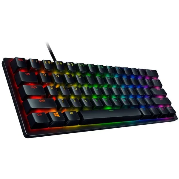 Razer Huntsman Mini, Gaming-Tastatur (schwarz, DE-Layout, Razer Linear Optical (Red), B-Ware)
