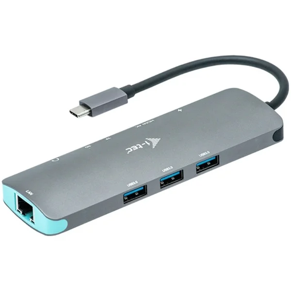 i-tec Nano-Dockingstation (grau, HDMI, USB-C, USB, RJ-45)