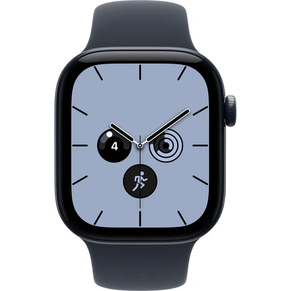 Apple Watch Series 12, Smartwatch (dunkelblau, Keramik, 42 mm, Sportarmband Navyblau M/L, Cellular)
