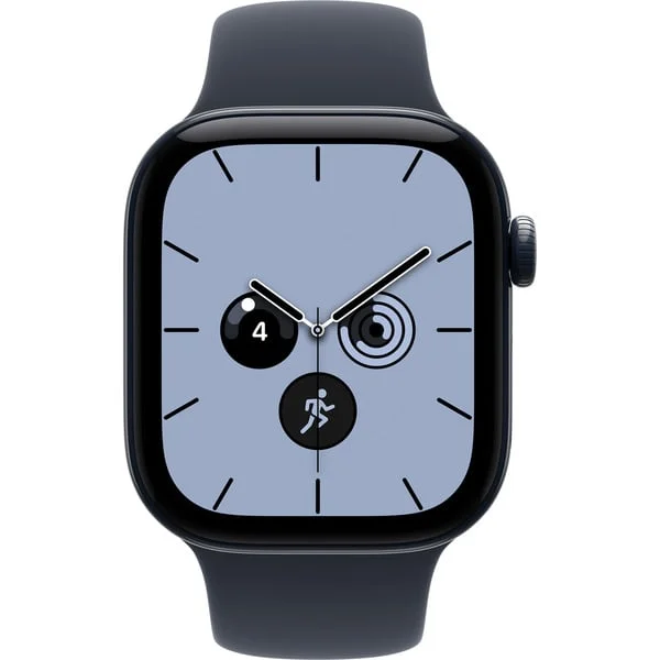Apple Watch Series 12, Smartwatch (dunkelblau, Keramik, 42 mm, Sportarmband Navyblau S/M, Cellular)