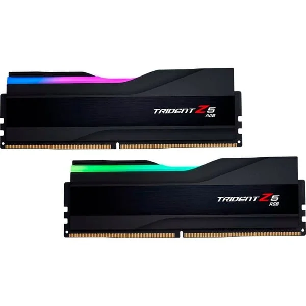 G.Skill DIMM 96 GB DDR5-5600 (2x 48 GB) Dual-Kit, Arbeitsspeicher (schwarz, F5-5600J4040D48GX2-TZ5RK, Trident Z5 RGB, INTEL XMP)