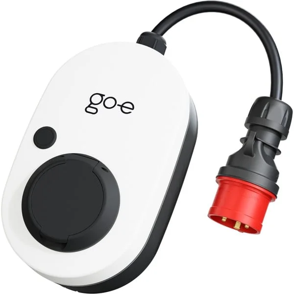 go-e Charger Gemini flex, 11 kW (16A 3-phasig), Wallbox (weiß/schwarz, mobile Ladestation)